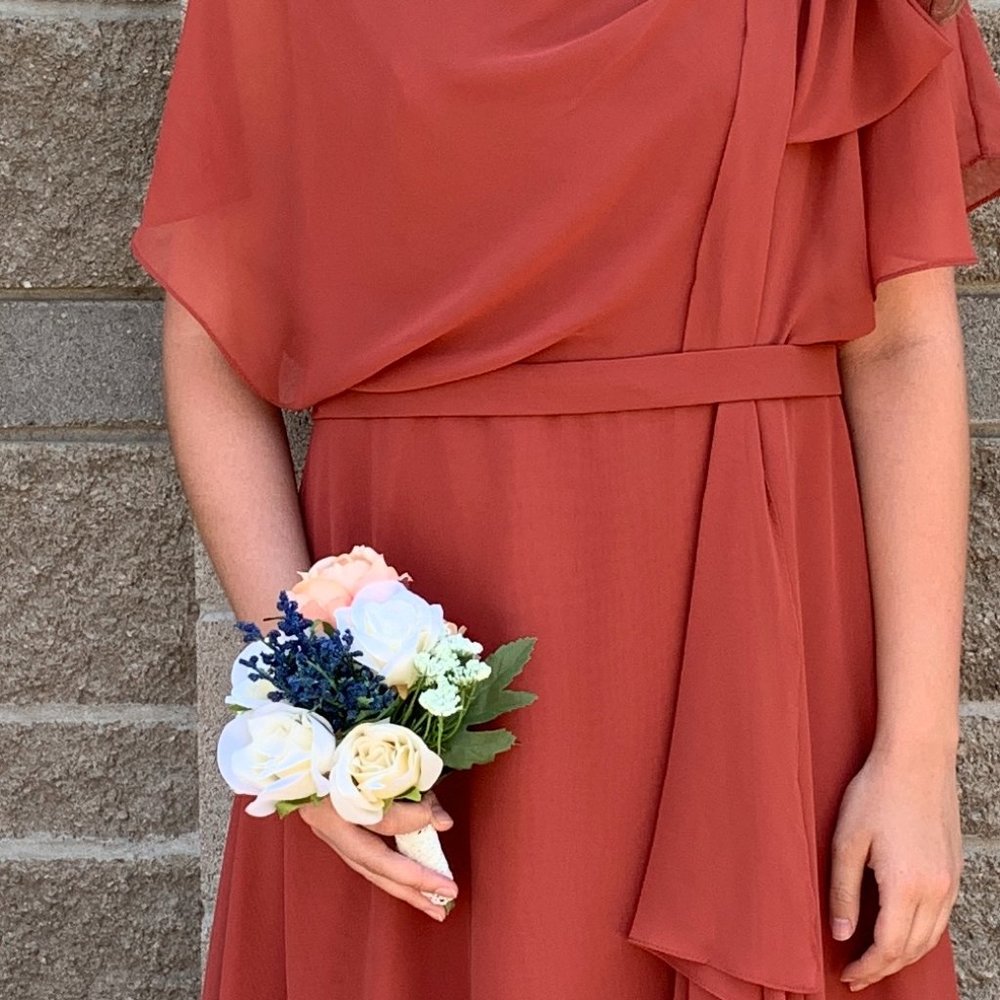 Azazie Terracotta Dress (Altered)